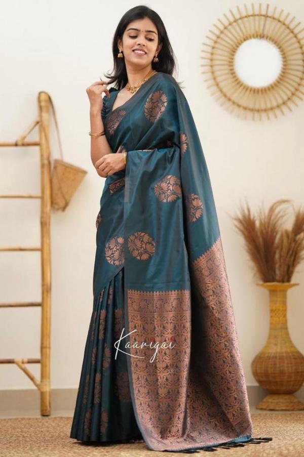 Soft Lichi 4064 Fancy Wear Silk Saree Collection